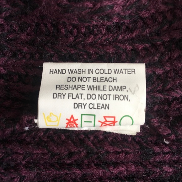 Quinn Burgundy Marl V-Neck Pullover Sweater, size Large ♥️ - Picture 10 of 16